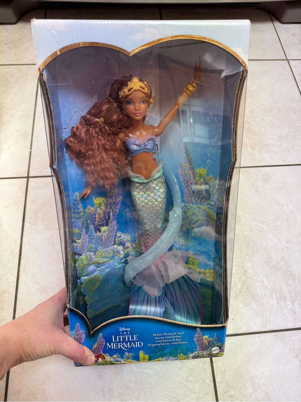 Mattel Ariel The Little Mermaid Brown Hair Teal Purple Gold Mermaid Doll
